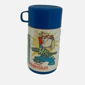 Vintage 1997 Walt Disney Hercules Plastic Aladdin Thermos